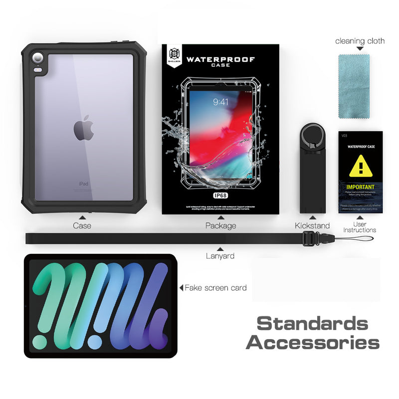 Load image into Gallery viewer, [IP68 Waterproof][With Lanyard] Apple iPad Mini 7 8.3&quot; 7th Gen (Year 2024) - Heavy Duty Lifeproof Style Case
