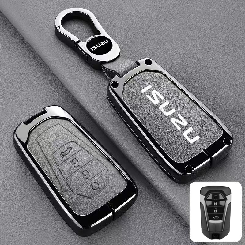 Load image into Gallery viewer, Isuzu Aluminum Alloy Shockproof Car Key Case Cover for D-Max, MU-X, Lingtuo, Ruimai
