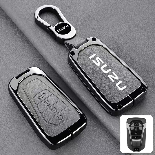 Isuzu Aluminum Alloy Shockproof Car Key Case Cover for D-Max, MU-X, Lingtuo, Ruimai