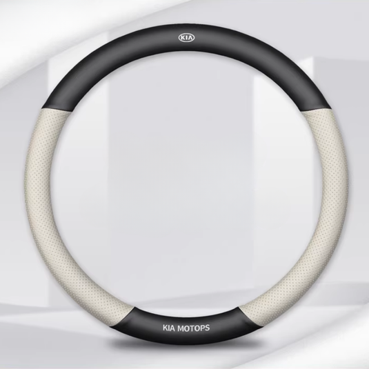 Kia Nappa & Carbon Fiber Car Steering Wheel Covers for K3, K5, K2, Sonet, Sportage, Seltos, KX3, Stonic, K4, KX5, Pegas, EV5