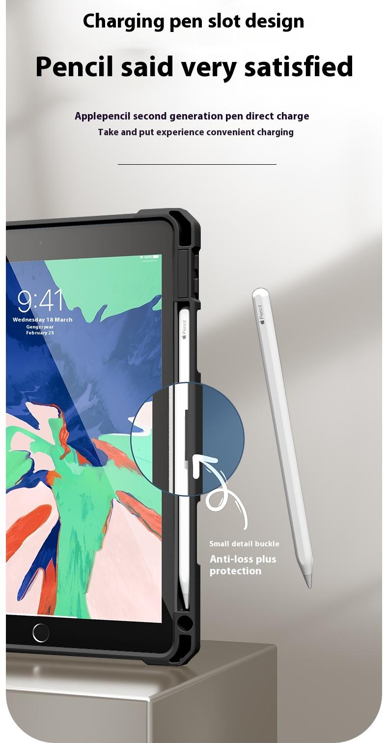 Load image into Gallery viewer, [With Pen Slot] Apple iPad 10.2&quot; 7th/8th/9th (2019/2020/2021) - Full Coverage Shockproof Air Cushion Magnetic Case
