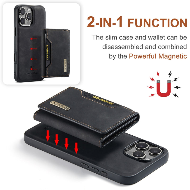 Load image into Gallery viewer, [With Card Slot] Apple iPhone 14/Plus/Pro/Max - 2 in 1 Detachable Leather Wallet Case
