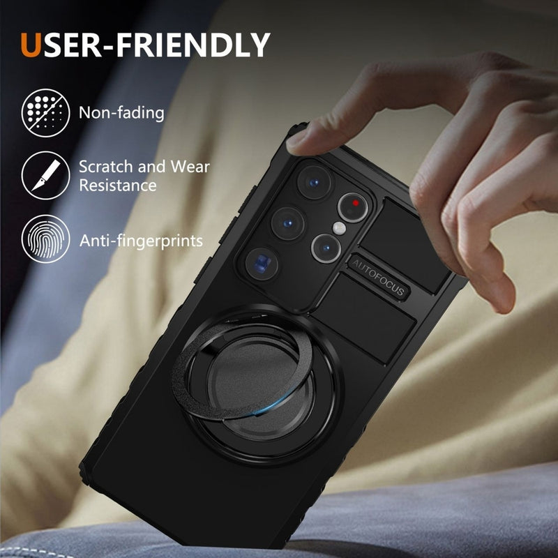 Load image into Gallery viewer, [360° Rotating Bracket] Samsung Galaxy S21/Plus/Ultra/FE - Shockproof Magnetic Phone Case
