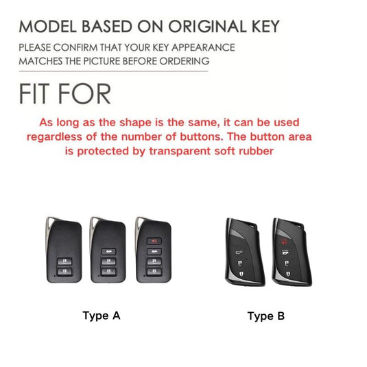 Lexus Stylish with Cool Shockproof Car Key Fob Case Cover For UX200, LS500, LS500H, LC500, LC500h, ES300h, ES350