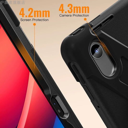 [With Shoulder Strap] Lenovo Idea Tab 11” 2025 (TB336FU/TB336ZU) - 360 Degree Rotation Heavy Duty EVA Kid Friendly Ring Holder Stand Case