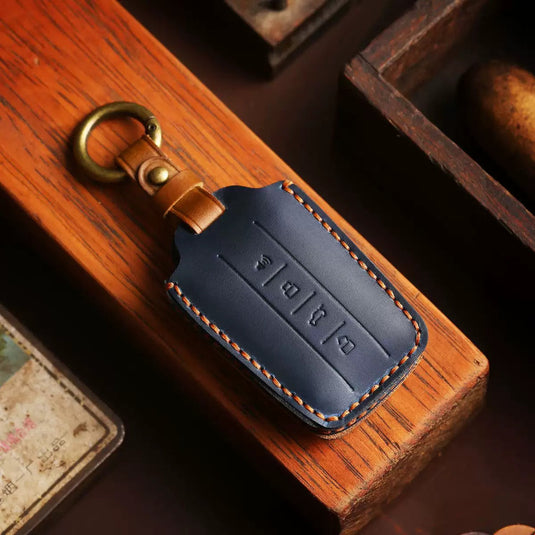 Great Wall Handcrafted Genuine Leather Car Key Fob Case Cover For Tank 300, 400, 500, 700