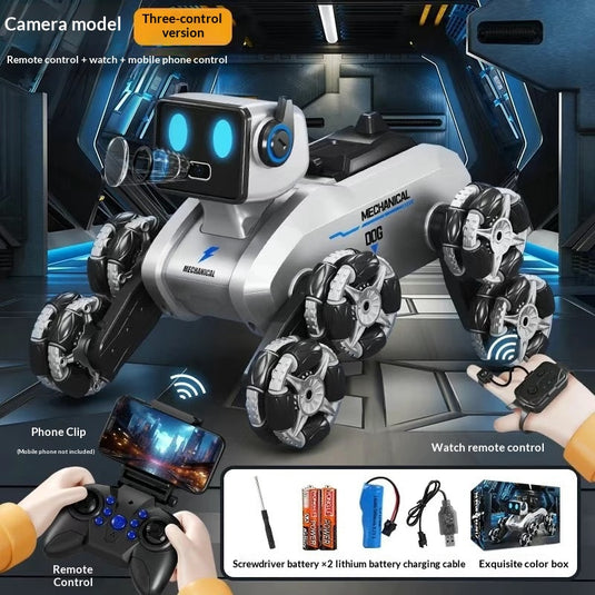 Smart 8-Wheel Gesture Control Robot Dog Toy with Camera & Spray Stunt Functions - i-Station Mobile Phone & Electronic Device Repair and Accessories