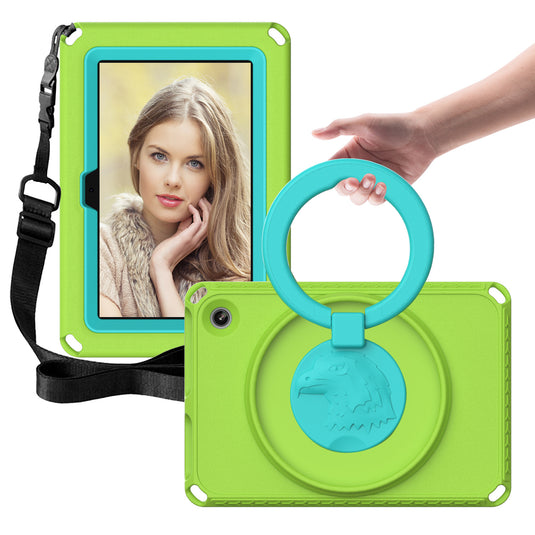 [Built-in Shoulder Strap][With Ring Bracket] Apple iPad Mini 6/7 8.3'' 6/7th Gen (2021/2024) Cartoon EVA Friendly Heavy Duty Case