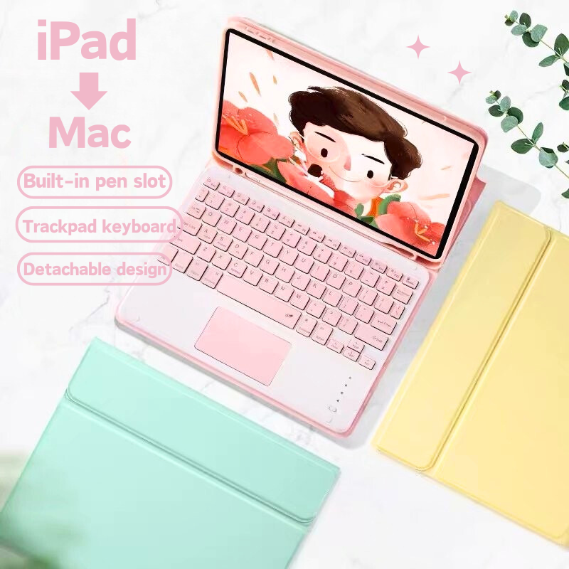 Load image into Gallery viewer, Apple iPad Pro 11-inch 1st/2nd/3rd/4/5th Gen (2018/2020/2021/2022/2024) Smart Wireless Keyboard Flip Case With Backlit
