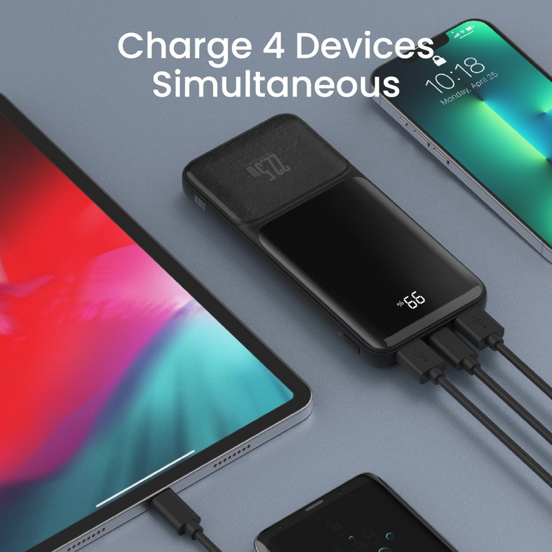 Load image into Gallery viewer, iQuick POWER SQUARE 0 Digital Display Power Bank 10000mAh 22.5W
