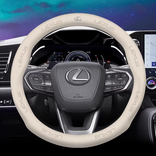 Lexus Leather & Carbon Fiber Car Steering Wheel Covers for Lexus ES200, ES300H, RX350, NX200, UX260