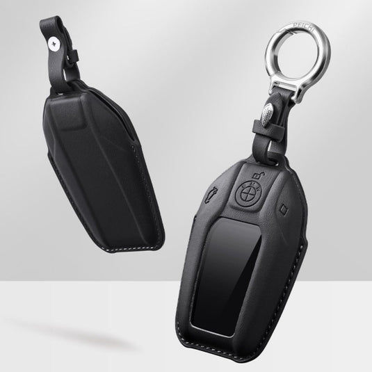 BMW Leather Car Key Protective Case For 1, 2, 3, 5, 7 Series, X1, X3, X5, X6, X7, ix1, ix40, ix50, i8