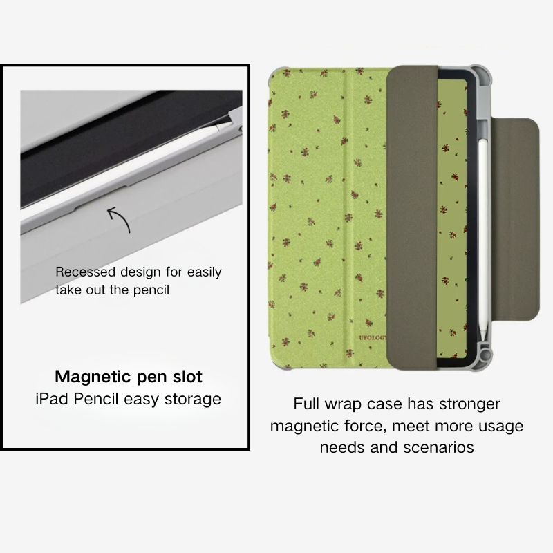 Load image into Gallery viewer, [Detachable][Built-in Pen Slot] Apple iPad 10.9/11'' 10/11th Gen (2022/2025) Ditsy Floral Magnetic Double-Sided Full-Cover Shockproof Case - i-Station Mobile Phone &amp; Electronic Device Repair and Accessories
