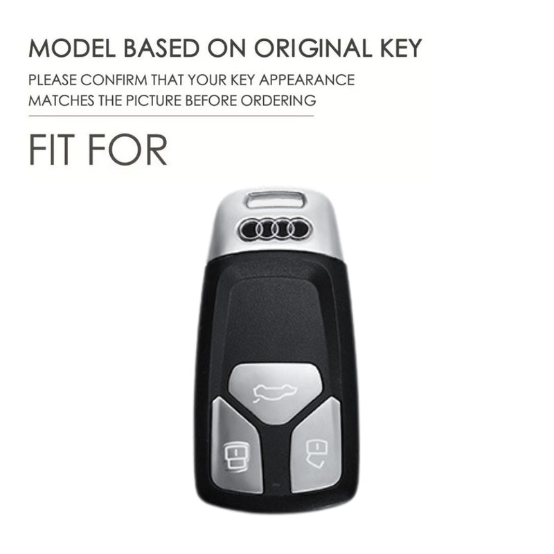 Load image into Gallery viewer, Audi Alcantara Car Remote Key Case For A4, A5, A6, Q5, Q7, S4, S5, S7
