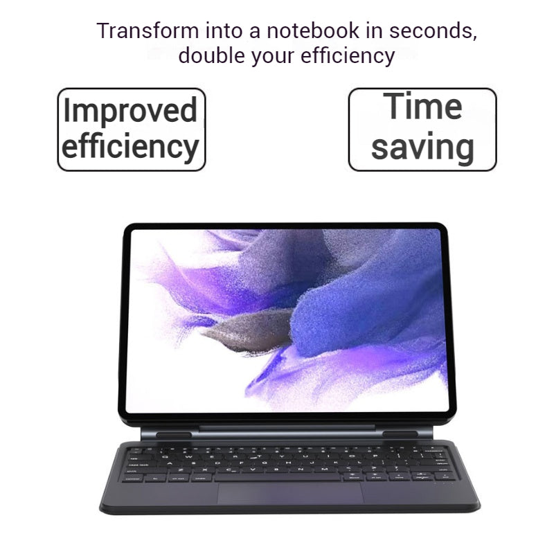 Load image into Gallery viewer, [Magic Keybord] Samsung A9 Plus 11&quot; (2023) Multi-Touch Trackpad Magnetic Smart Wireless Keyboard Case With RGB Backlit
