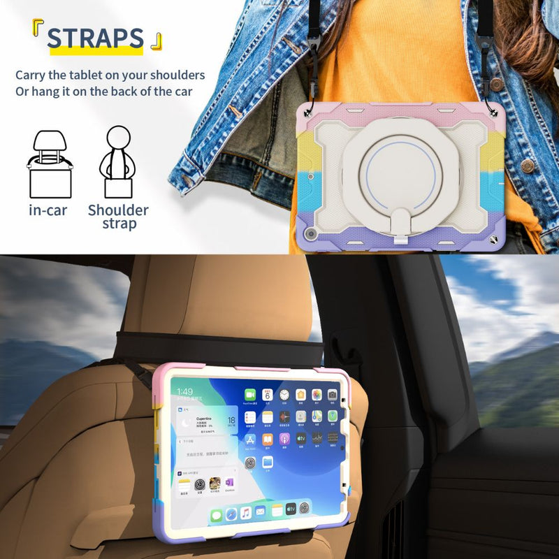 Load image into Gallery viewer, [Without Pen Slot] Apple iPad Pro 10.5&quot; (2017) / Air 3 10.5&quot; (2019) - Colorful Drop Proof Series Case With 360-degree Rotatable Stand
