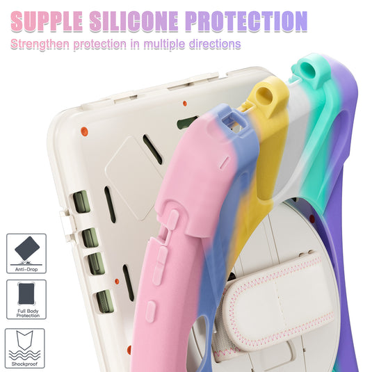 Samsung Galaxy Tab Active Pro / Active 4 Pro / Active 5 Pro Series - Heavy Duty 360 Degree Rotate Stand Hand Strap Case With Shoulder Strap - i-Station Mobile Phone & Electronic Device Repair and Accessories