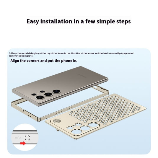 Samsung Galaxy S24/Plus/Ultra - Metal Heat Dissipation Phone Case