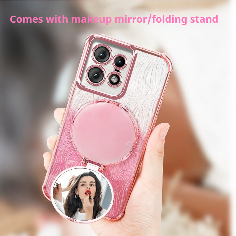 Load image into Gallery viewer, [Built-in Mirror Bracket][Magsafe Compatible] Motorola Moto G62 5G Electroplated Glitter Shockproof Blingbling Series Case
