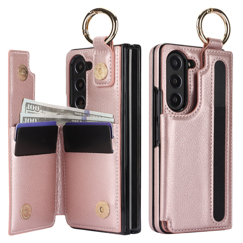 Load image into Gallery viewer, [With Card Slot] Samsung Galaxy Z Fold 5 (SM-F946) - Business PU Leather Wallet Series Case
