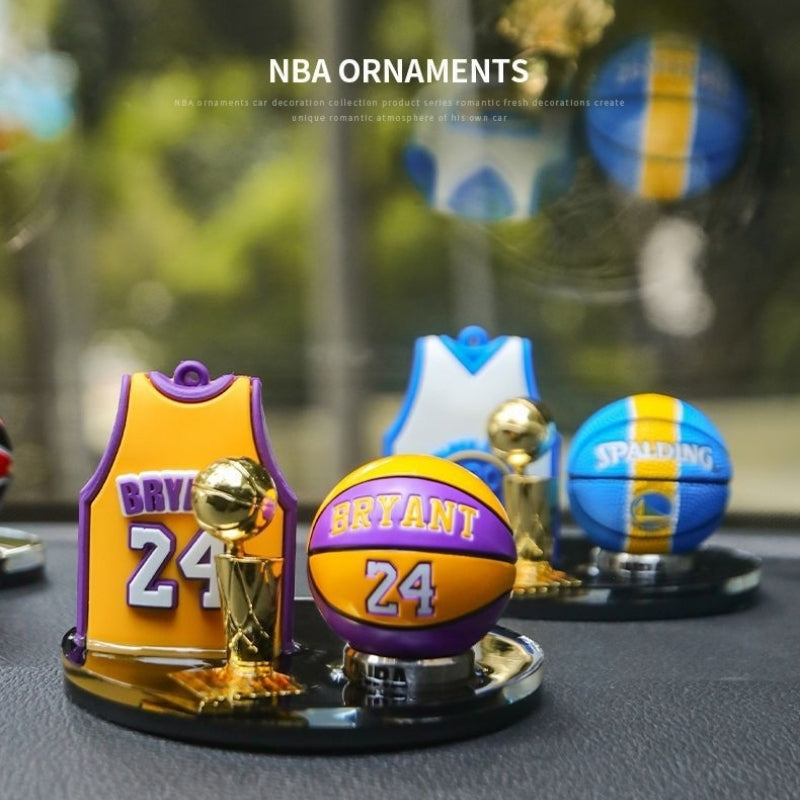 Load image into Gallery viewer, Car Dashboard Ornament Set Creative NBA Basketball Star Themed with Matching Interior Mat - i-Station Mobile Phone &amp; Electronic Device Repair and Accessories
