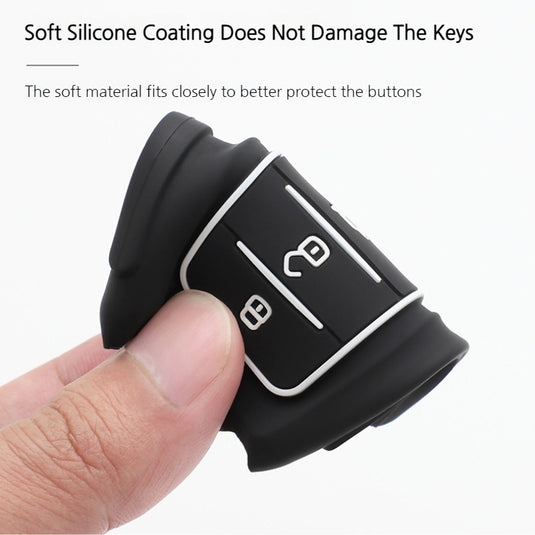 Jaguar Zinc Alloy + Silicone Smart Car Key Fob Case Cover For XEL, XJ, F-PACE, XFL, E-PACE, XE, XF, F-TYPE - i-Station Mobile Phone & Electronic Device Repair and Accessories