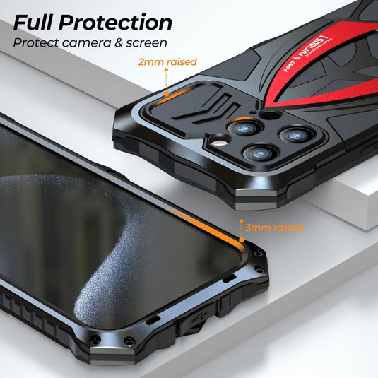 [Military-Grade Protection] [Metal Frame Bumper] Apple iPhone 11 / 11 Pro / 11 Pro Max - Heavy Duty Shockproof Series Phone Case