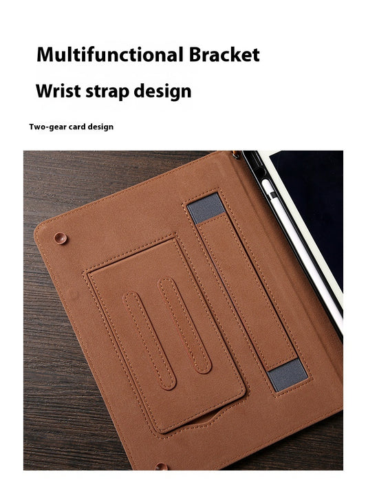 [With Handbag] Apple iPad 9.7" (2017/2018) - TPU + PU 2 in 1 Leather Material with Automatic Sleep Function Stand Case