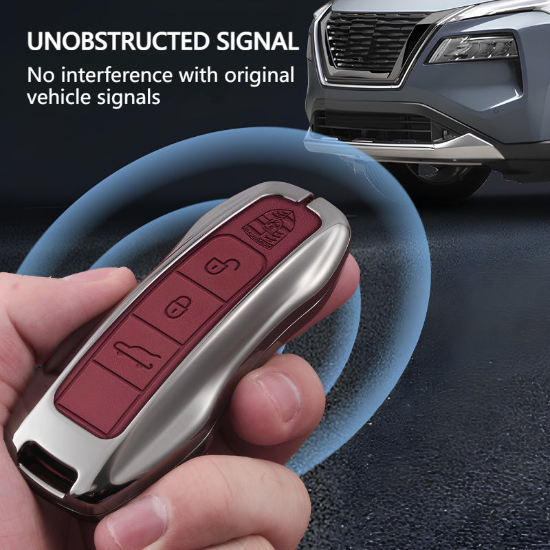 Load image into Gallery viewer, Porsche Premium Leather Protection Car Key Fob Case Cover For Cayenne, Panamera, Macan, 911, Taycan (Copy) - i-Station Mobile Phone &amp; Electronic Device Repair and Accessories
