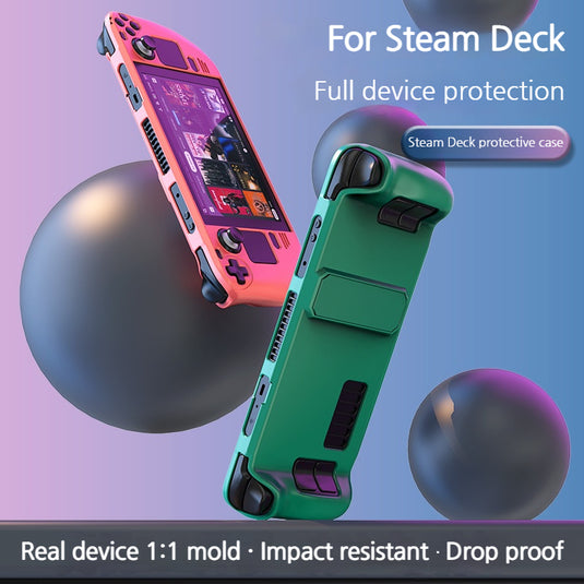 [Built-in Stand] Steam Deck / OLED - PC Skin-Friendly Full-Coverage Shockproof Case - i-Station Mobile Phone & Electronic Device Repair and Accessories