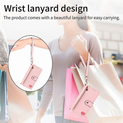 [With Card Slot] OPPO Reno10/Pro - PU leather Crossbody Wallet Style Shockproof Phone Case - i-Station Mobile Phone & Electronic Device Repair and Accessories
