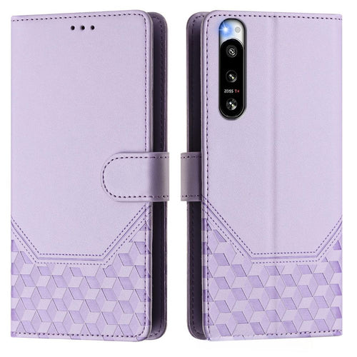 Sony Xperia 10 IV - Women Embossed Flip PU Leather Wallet Series Case With a lanyard