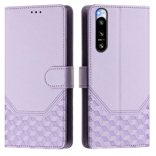 Sony Xperia 5 IV - Women Embossed Flip PU Leather Wallet Series Case With a lanyard