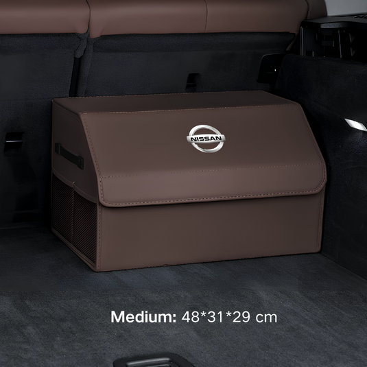 Nissan Microfiber Leather Car Trunk Storage Box for Sylphy, Qashqai, Terra, X-Trail, Patrol, Navara
