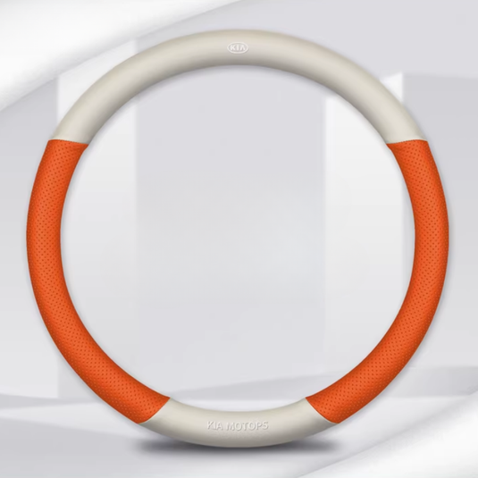 Kia Nappa & Carbon Fiber Car Steering Wheel Covers for K3, K5, K2, Sonet, Sportage, Seltos, KX3, Stonic, K4, KX5, Pegas, EV5