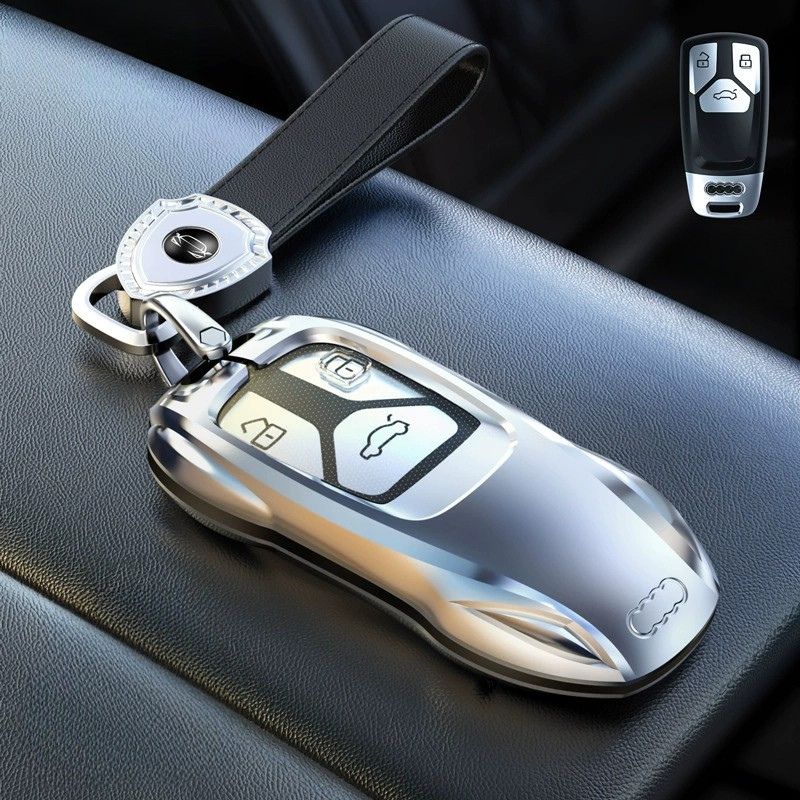 Load image into Gallery viewer, Audi Zinc Alloy Silicone Car Key Fob Case Cover For A3 For A4, A5, Q3, Q7, Audi TT - i-Station Mobile Phone &amp; Electronic Device Repair and Accessories
