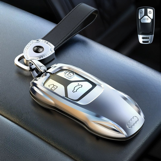 Audi Zinc Alloy Silicone Car Key Fob Case Cover For A3 For A4, A5, Q3, Q7, Audi TT - i-Station Mobile Phone & Electronic Device Repair and Accessories