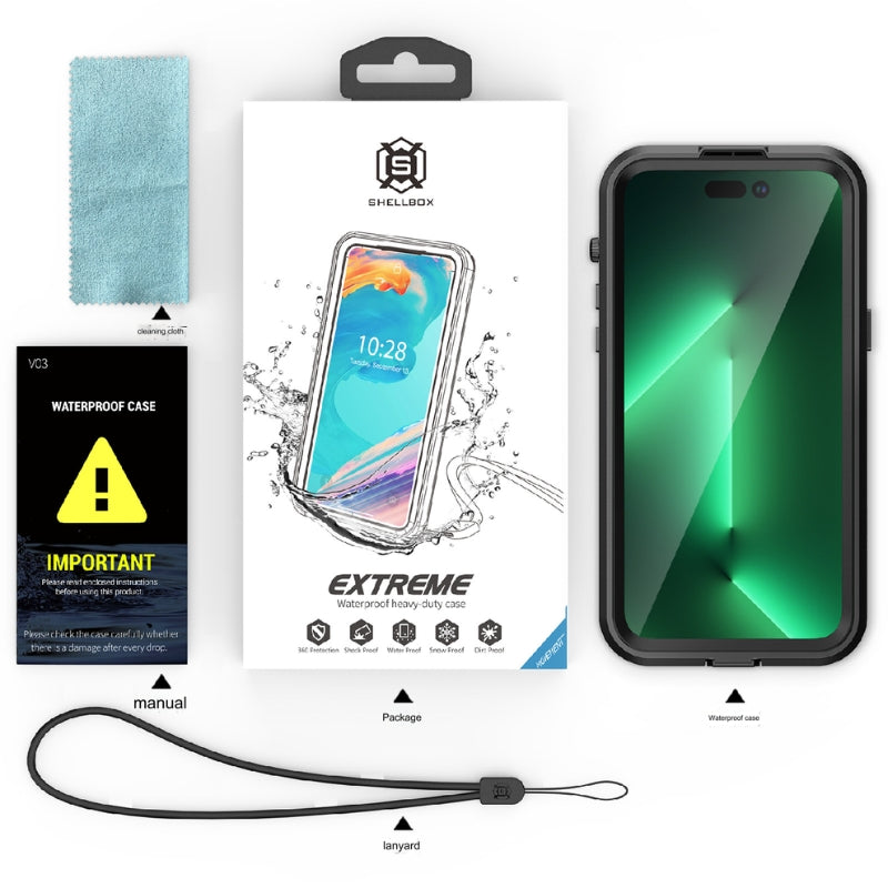 Load image into Gallery viewer, [MagSafe Compatible][Waterproof] Apple iPhone 11 / 11 Pro / 11 Pro Max - Magnetic Lifeproof Style IP68 Phone Case With Lanyard
