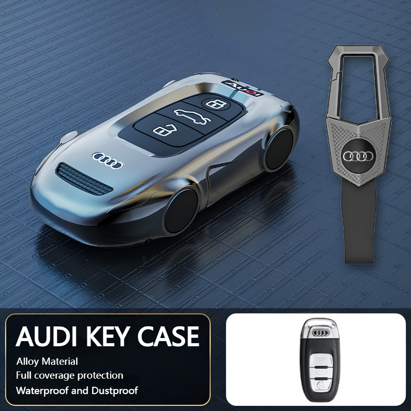 Load image into Gallery viewer, Audi Zinc Alloy Silicone Car Key Fob Case Cover For A3, A4, A5, A6, A8, Q2, Q5, Q7, Q8, e-tron - i-Station Mobile Phone &amp; Electronic Device Repair and Accessories
