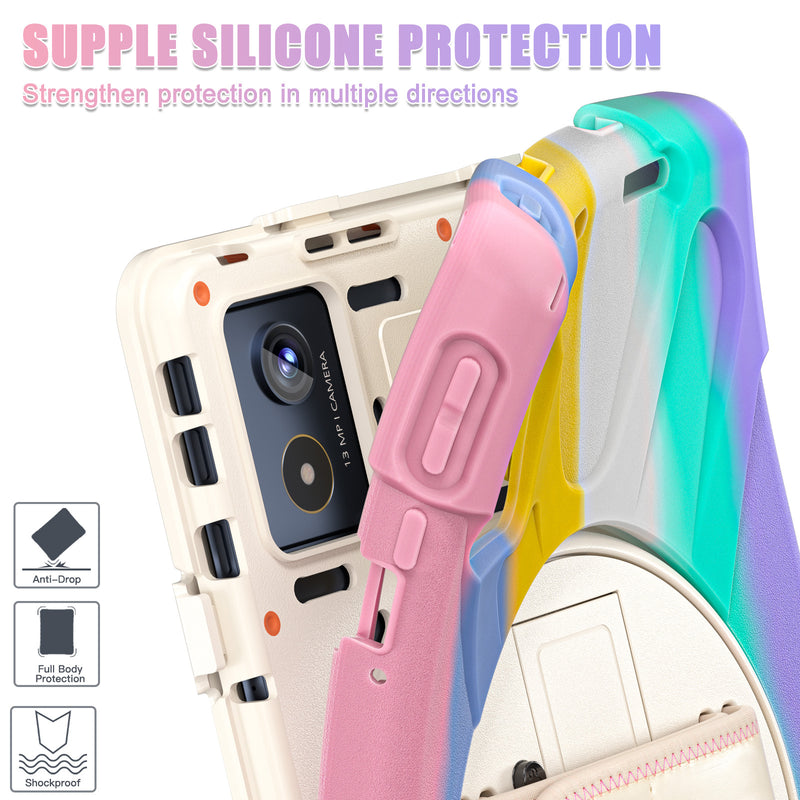 Load image into Gallery viewer, [Built-in Stand] Lenovo Tab K11 Plus 11.45&quot; 2024 (TB352FU/XU) - Kid Shockproof Heavy Duty Series Case With Shoulder Strap

