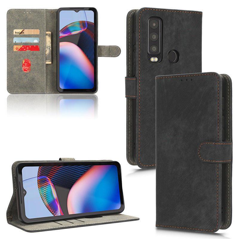 Load image into Gallery viewer, [With Card Solt] Motorola Moto Defy 2 - Flip Folio Case with Card Holders Leather Wallet Case With 2PC 9HD Tempered Glass Screen Protector
