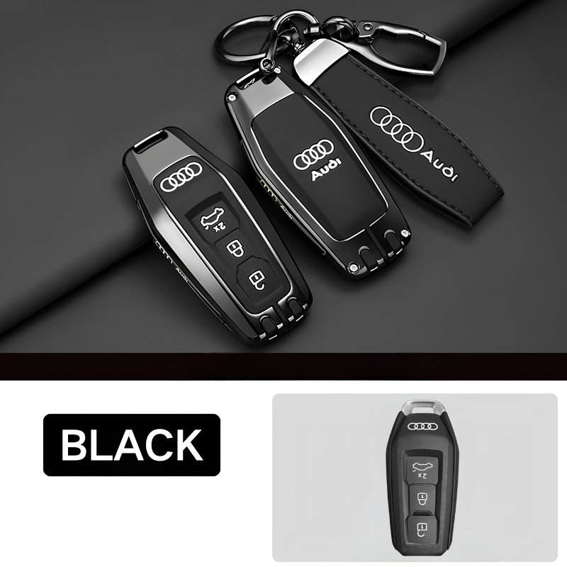 Load image into Gallery viewer, Audi Premium Leather Protection Car Key Fob Case Cover For Audi A5, A5L, Q5, Q6, Q6L, e-tron (2025/2026) - i-Station Mobile Phone &amp; Electronic Device Repair and Accessories
