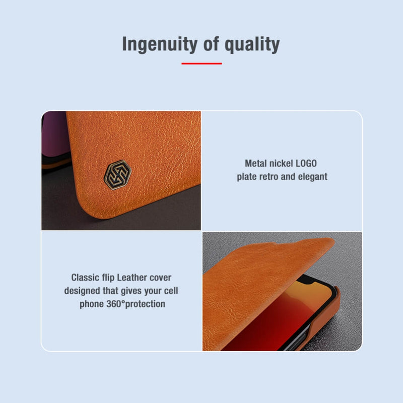 Load image into Gallery viewer, Apple iPhone 13/Pro - NILLKIN Qin Pro Series Flip Camera Cover Design Leather Phone Case
