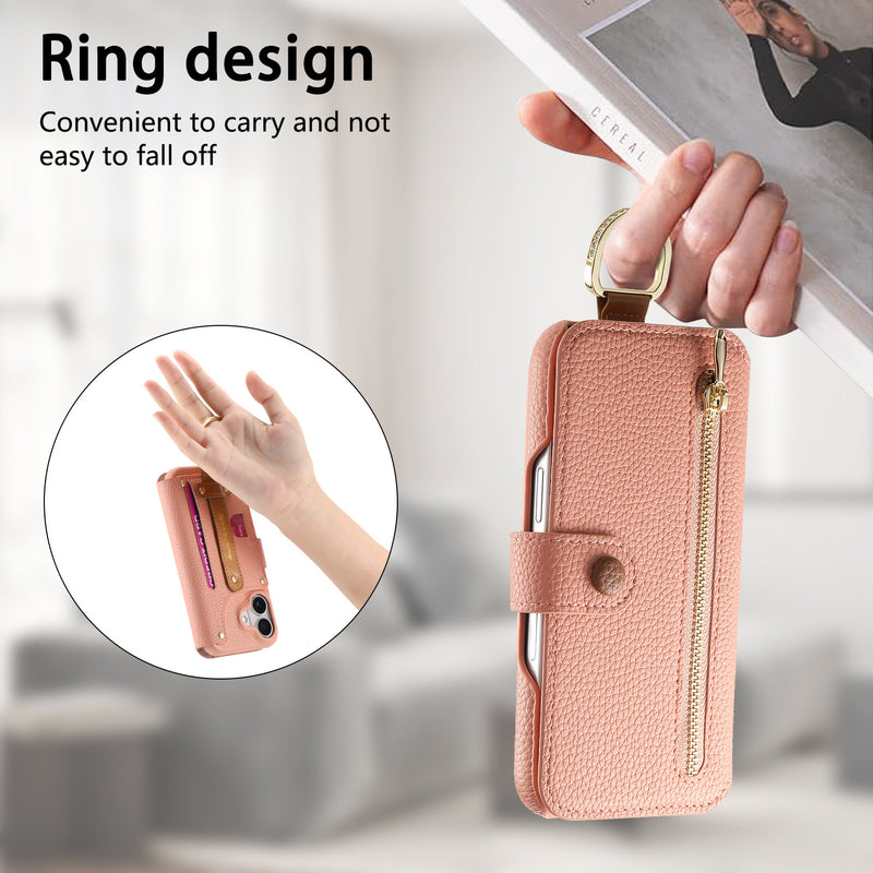 Load image into Gallery viewer, [With RFID Blocking Material] Samsung Galaxy S25 Edge (SM-S937) - PU Leather Zipper Flip Wallet Series Case
