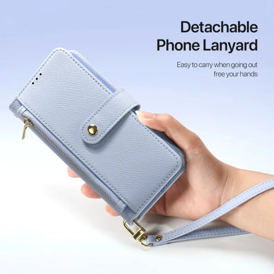 [Detachable][With Card Slot] Apple iPhone 16/Pro/Plus/Max - Detachable Magnetic Genuine Leather Wallet Case