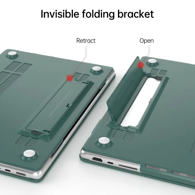 Load image into Gallery viewer, MacBook Air 13.3&quot; A1932 &amp; A2179 &amp; A2337 - Matte Transparent Invisible Stand Protective Case
