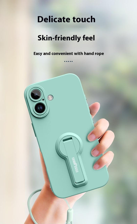 [360° Rotating Bracket] Apple iPhone 16/Plus/Pro/Max - Washable Liquid Silicone Protective Case