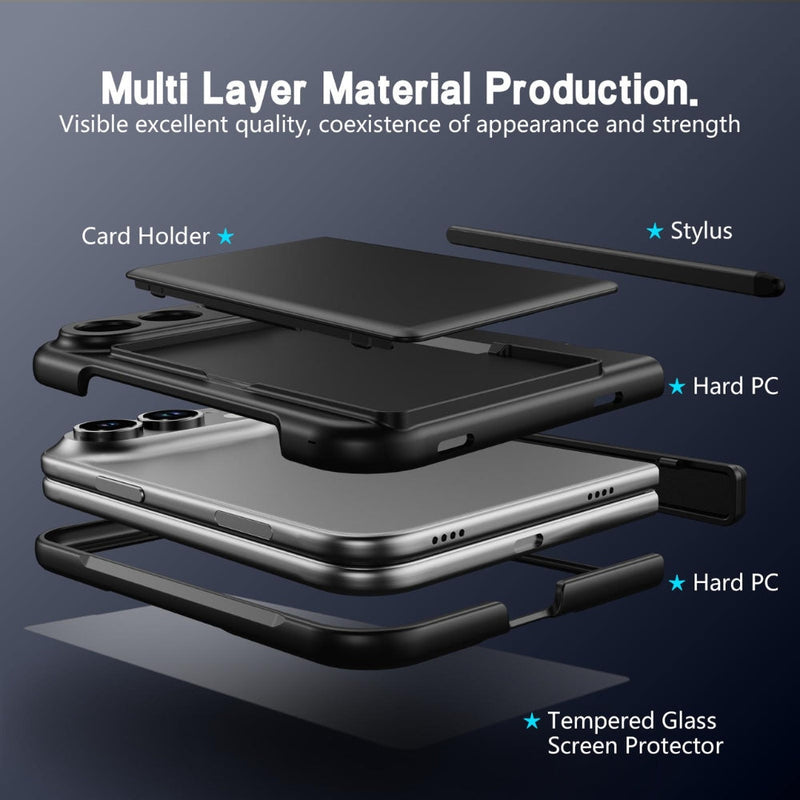 Load image into Gallery viewer, Apple iPhone Duo - Card Bag Holder Hinge Integrated Film Phone Case, with Pen - Polar Tech Australia

