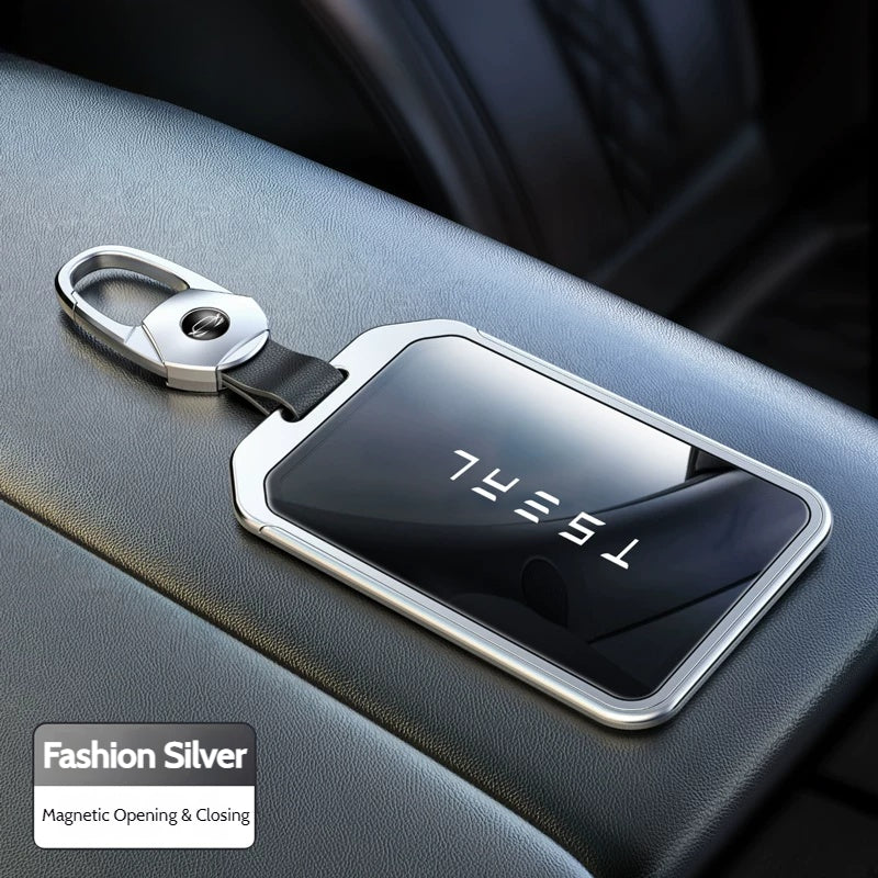 Load image into Gallery viewer, Tesla Stylish Metal Car Key Fob Case Cover For Model X, Model 3, Model Y, Model S - i-Station Mobile Phone &amp; Electronic Device Repair and Accessories
