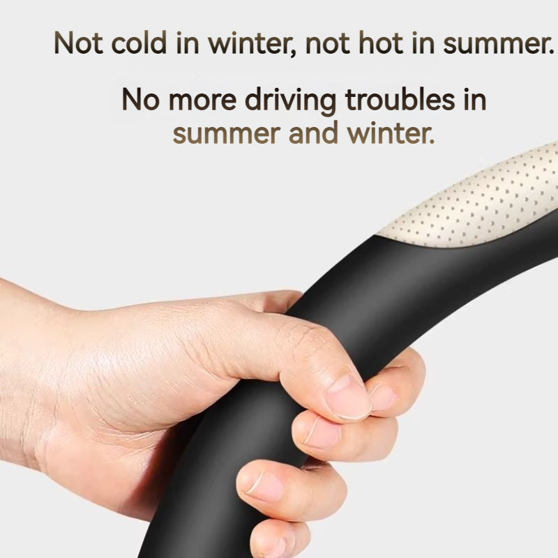 Load image into Gallery viewer, Porsche Genuine Leather Spliced Design with Breathable &amp; Anti-Slip Grip Steering Wheel Cover For 718, Macan, Cayenne, Panamera, 911
